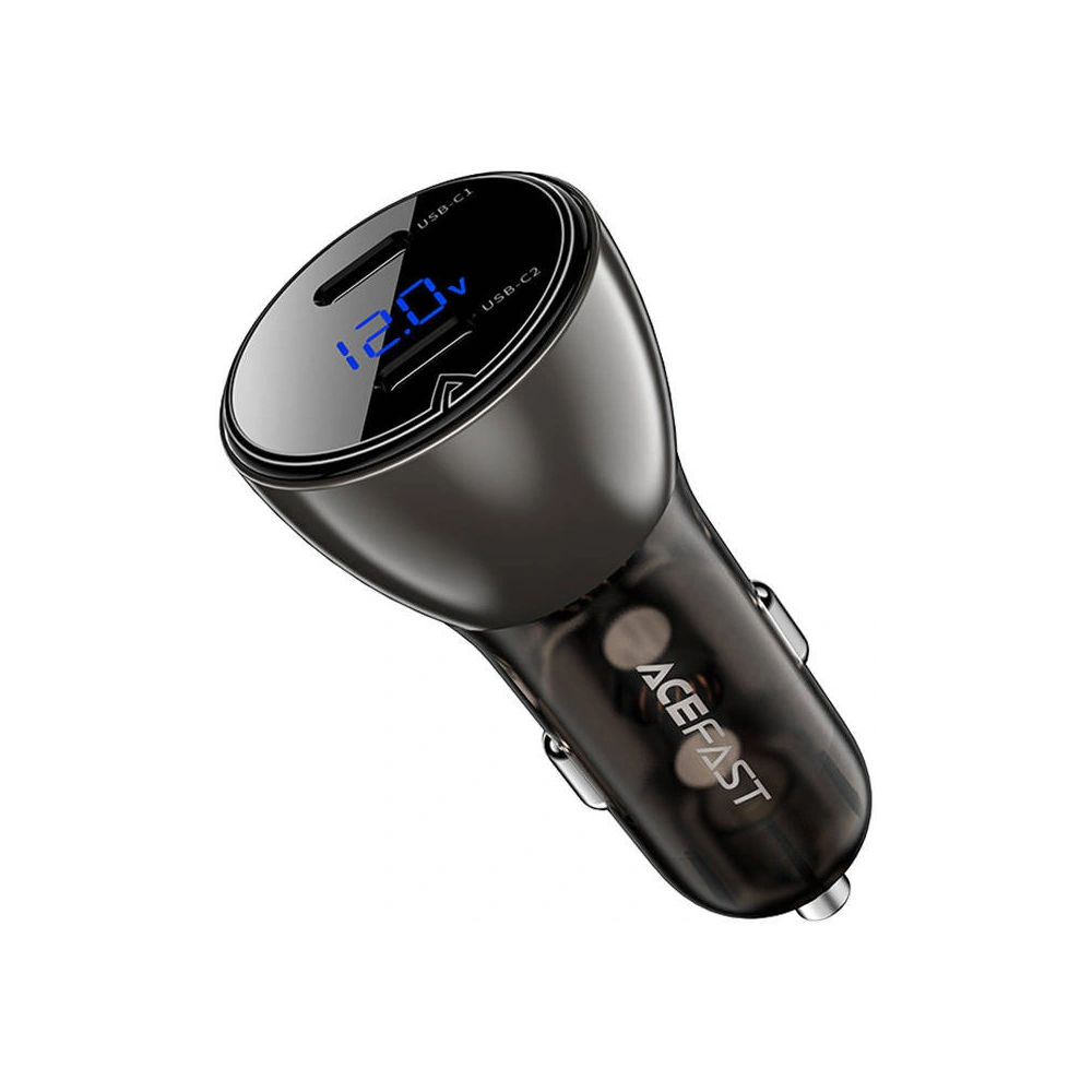 Hurtownia GSM - Acefast B10 Auto-Ladegerät 2xUSB-C, 60W mit Display (schwarz) - ACE64 - {ean13} - Hurt