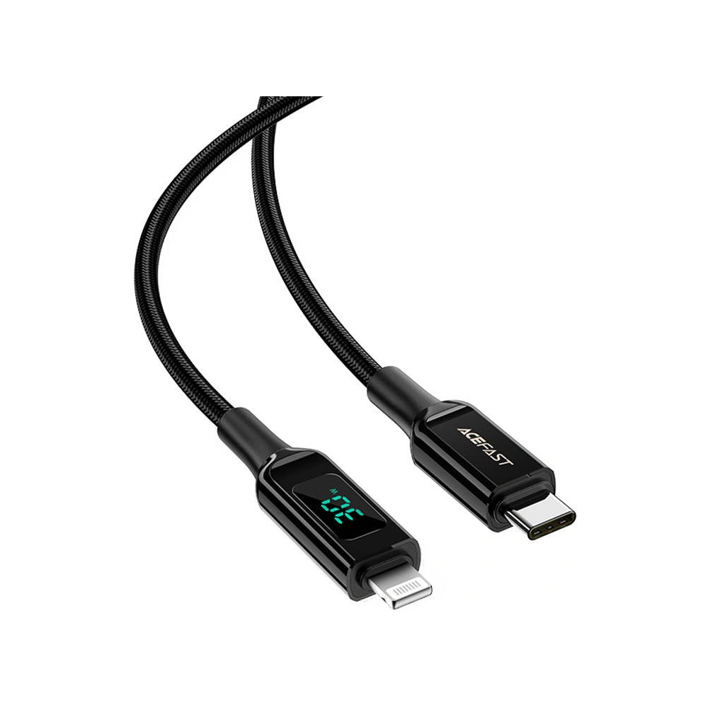 Hurtownia GSM - Kabel Acefast C6-01 USB-C / Lightning, MFi, 30W, 1.2m (czarny) - ACE65 - {ean13} - Hurt