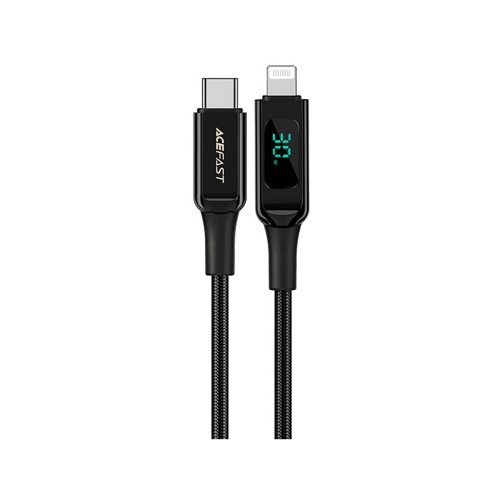 Hurtownia GSM - Kabel Acefast C6-01 USB-C / Lightning, MFi, 30W, 1.2m (czarny) - ACE65 - {ean13} - Hurt
