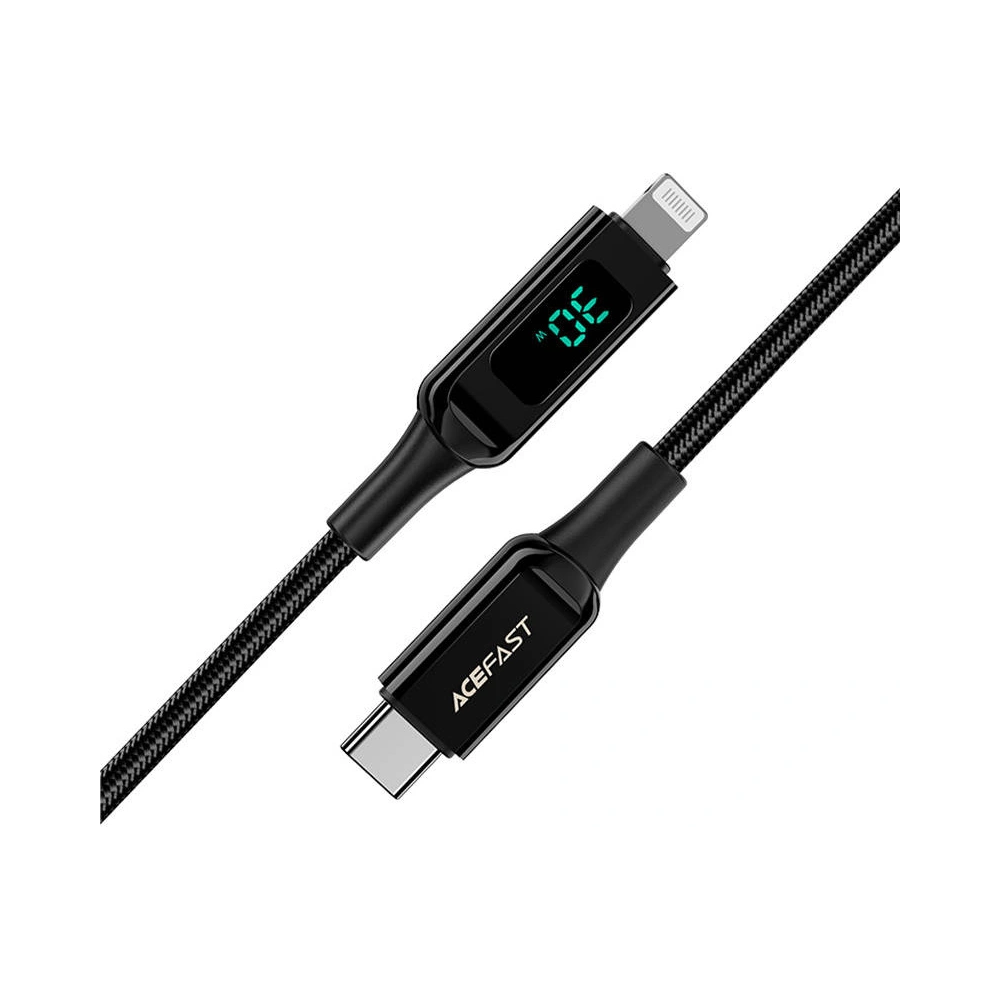 Hurtownia GSM - Kábel Acefast C6-01 USB-C / Lightning, MFi, 30W, 1.2m (fekete) - ACE65 - {ean13} - Hurt