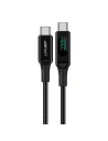 Wholesale Acefast C6-03 cable USB-C / USB-C, 100W, 2m with display (black) - ACE66 - {ean13} - Hurt