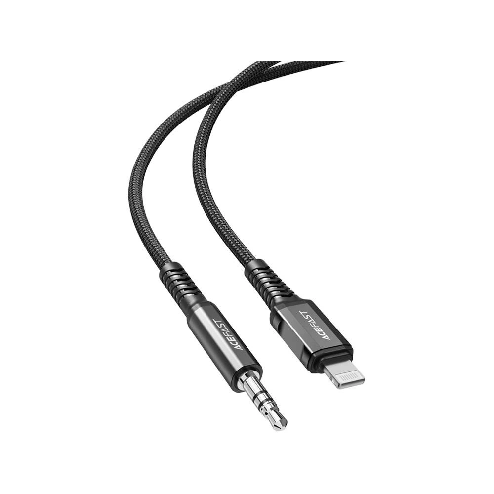 Wholesale Acefast C1-06 cable Lightning / mini jack 3,5mm, 1.2m (black) - ACE74 - {ean13} - Hurt