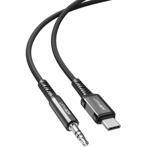Wholesale Acefast C1-08 cable USB-C / mini jack 3,5mm 1.2m (black) - ACE75 - {ean13} - Hurt