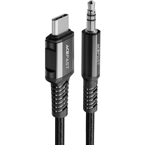Wholesale Acefast C1-08 cable USB-C / mini jack 3,5mm 1.2m (black) - ACE75 - {ean13} - Hurt