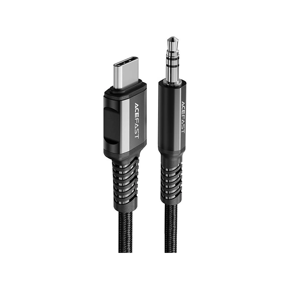 Wholesale Acefast C1-08 cable USB-C / mini jack 3,5mm 1.2m (black) - ACE75 - {ean13} - Hurt