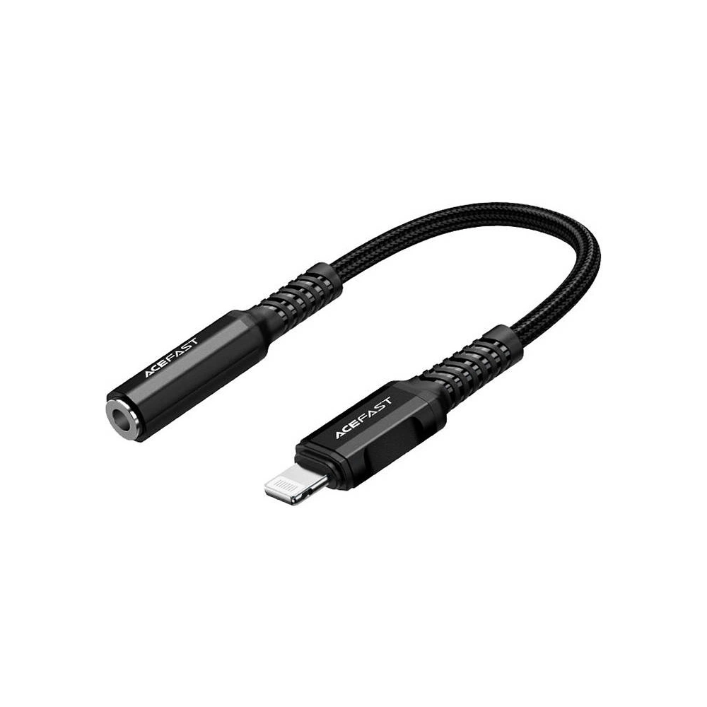 Wholesale Adapter Acefast C1-05 Lightning / mini jack 3,5mm 18cm (black) - ACE76 - {ean13} - Hurt