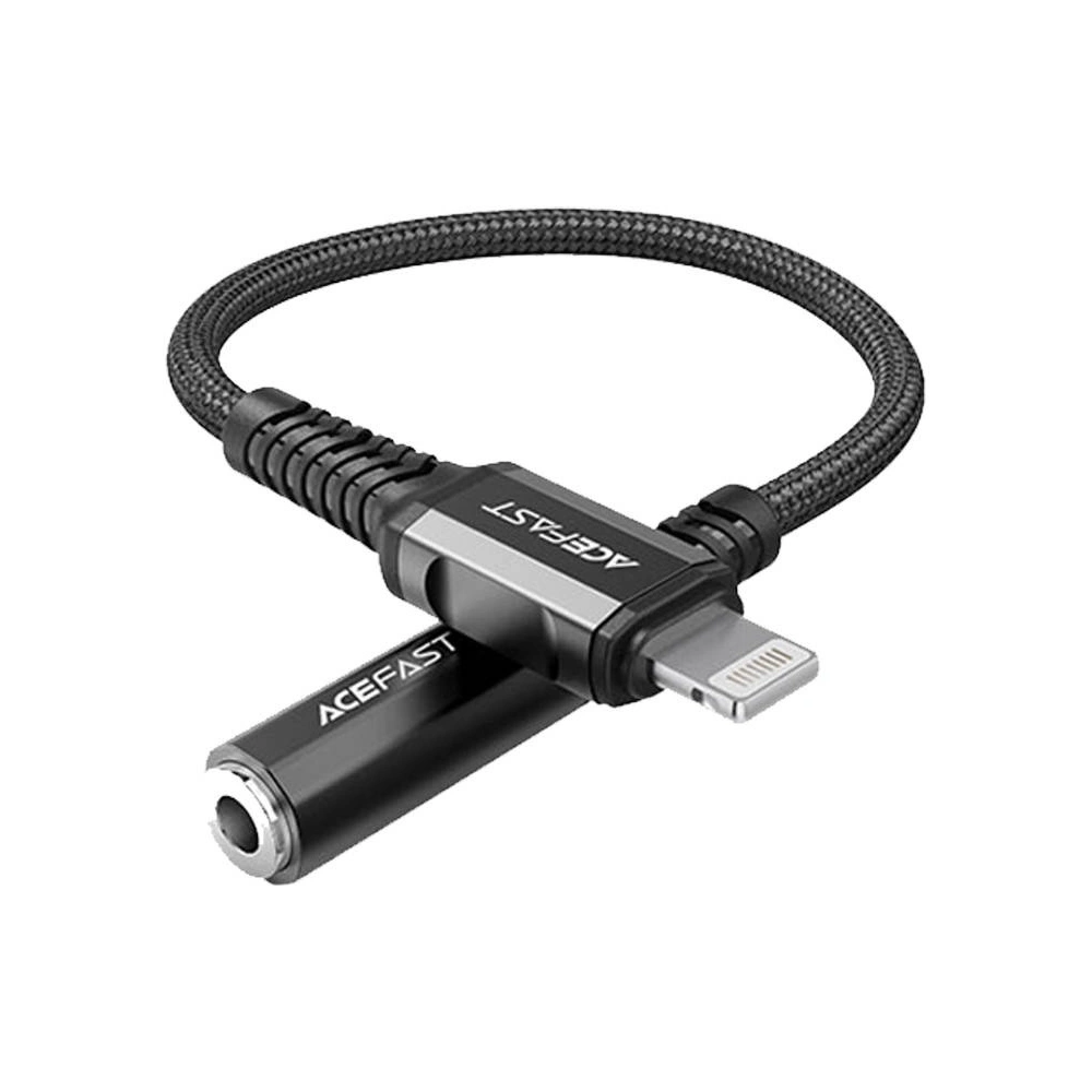 Hurtownia GSM - Adapter Acefast C1-05 Lightning / Mini-Klinke 3,5mm 18cm (schwarz) - ACE76 - {ean13} - Hurt