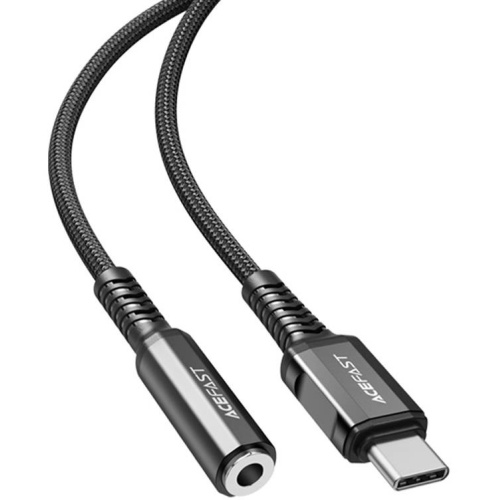 AceFast Distributor - 6974316280606 - ACE77 - Adapter Acefast C1-07 USB-C / mini jack 3,5mm 18cm (black) - B2B homescreen
