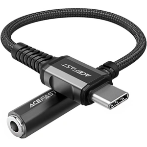 Wholesale Adapter Acefast C1-07 USB-C / mini jack 3,5mm 18cm (black) - ACE77 - {ean13} - Hurt