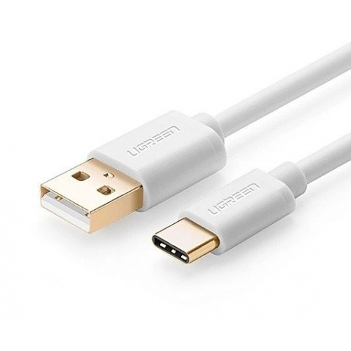 Hurtownia Ugreen - 6957303831647 - UGR016WHT - Pozłacany kabel USB-C UGREEN 0,50m biały - B2B homescreen