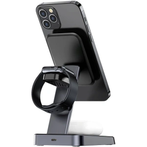 Wholesale Acefast E3 wireless charger 3-in-1, MagSafe, 7,5W (black) - ACE81 - {ean13} - Hurt