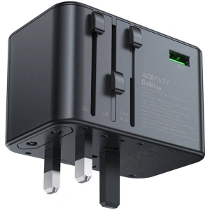 Wholesale Acefast Z1 travel network charger US/EU/UK/AU, 2xUSB-A, 3xUSB-C, GaN, 67W, (black) - ACE82 - {ean13} - Hurt