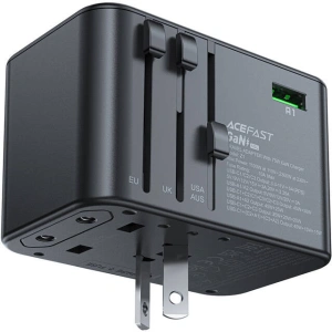 Wholesale Acefast Z1 travel network charger US/EU/UK/AU, 2xUSB-A, 3xUSB-C, GaN, 67W, (black) - ACE82 - {ean13} - Hurt