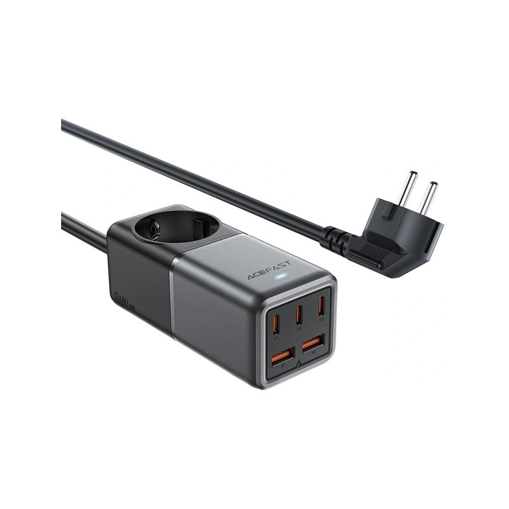 Hurtownia GSM - Încărcător de rețea / priza de alimentare Acefast Z2 2xUSB-A, 3xUSB-C, GaN, 75W (negru) - ACE83 - {ean13} - Hurt