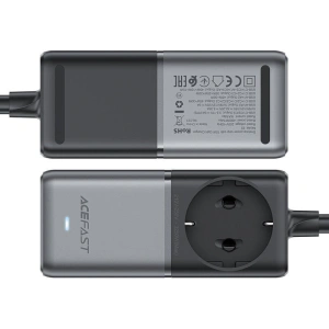 Wholesale Acefast Z2 network charger / power strip 2xUSB-A, 3xUSB-C, GaN, 75W (black) - ACE83 - {ean13} - Hurt