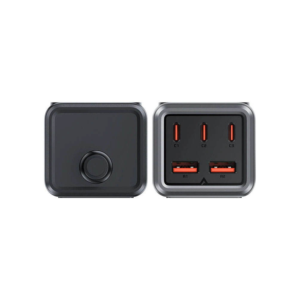 Hurtownia GSM - Încărcător de rețea / priza de alimentare Acefast Z2 2xUSB-A, 3xUSB-C, GaN, 75W (negru) - ACE83 - {ean13} - Hurt