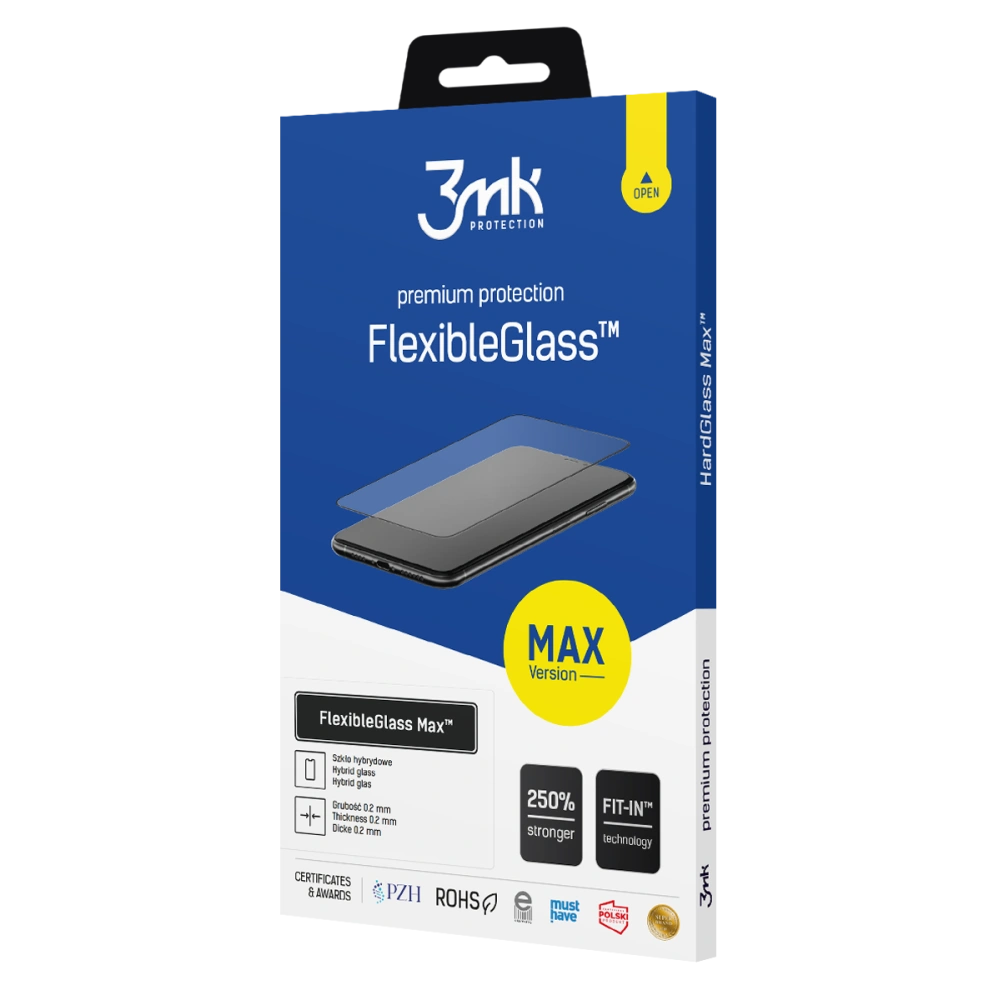Hurtownia GSM - Hybrides Glas 3MK FlexibleGlass Max Apple iPhone 15 Plus / 14 Plus schwarz/black - 3MK5380 - {ean13} - Hurt