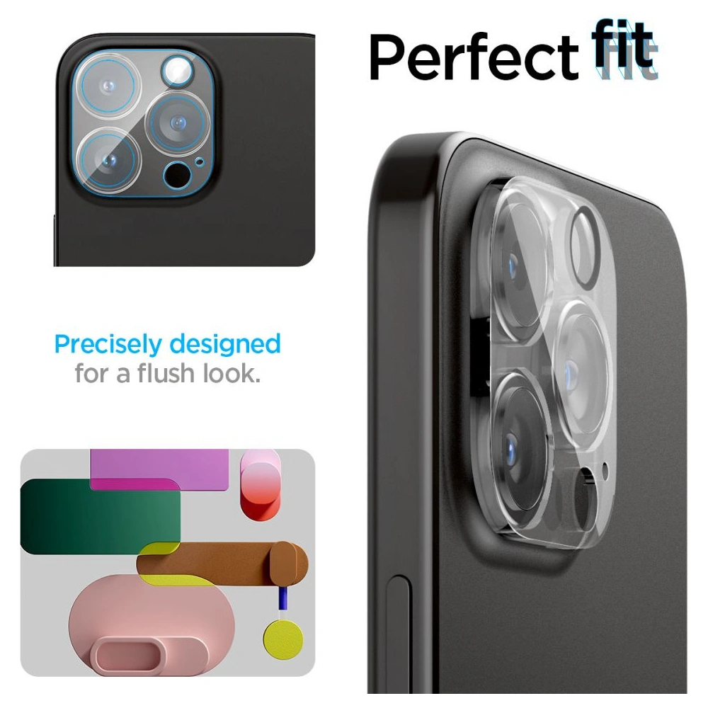 Hurtownia GSM - Edzett üveg Spigen Optik.tr ez Fit Camera Protector Apple iPhone 14 Pro / 14 Pro Max / 15 Pro / 15 Pro Max Crystal Clear [2 PACK] - SPN3202 - {ean13} - Hurt