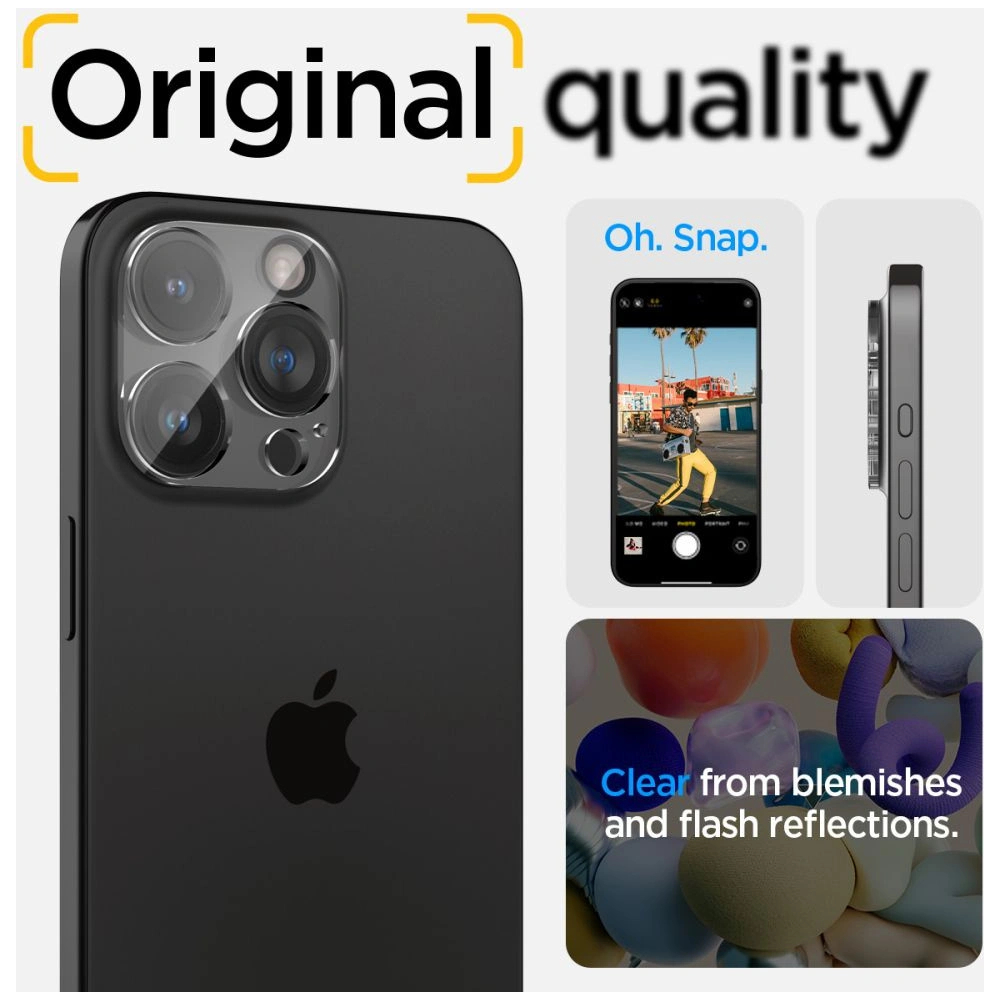 Hurtownia GSM - Edzett üveg Spigen Optik.tr ez Fit Camera Protector Apple iPhone 14 Pro / 14 Pro Max / 15 Pro / 15 Pro Max Crystal Clear [2 PACK] - SPN3202 - {ean13} - Hurt
