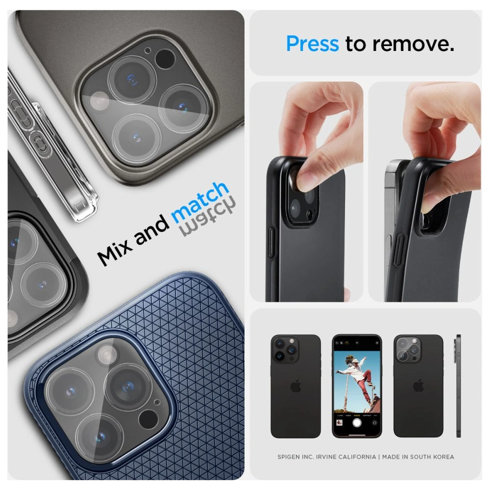 Hurtownia GSM - Edzett üveg Spigen Optik.tr ez Fit Camera Protector Apple iPhone 14 Pro / 14 Pro Max / 15 Pro / 15 Pro Max Crystal Clear [2 PACK] - SPN3202 - {ean13} - Hurt
