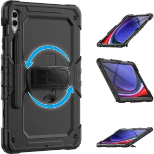 Hurtownia GSM - Etui Tech-Protect Solid360 Samsung Galaxy Tab S9 FE+ Plus Black - THP2443 - {ean13} - Hurt