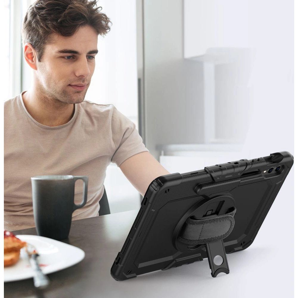Hurtownia GSM - Etui Tech-Protect Solid360 Samsung Galaxy Tab S9 FE+ Plus Černá - THP2443 - {ean13} - Hurt