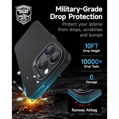 Etui Benks MagClap ArmorPro Kevlar Case 600D Apple iPhone 15 Pro