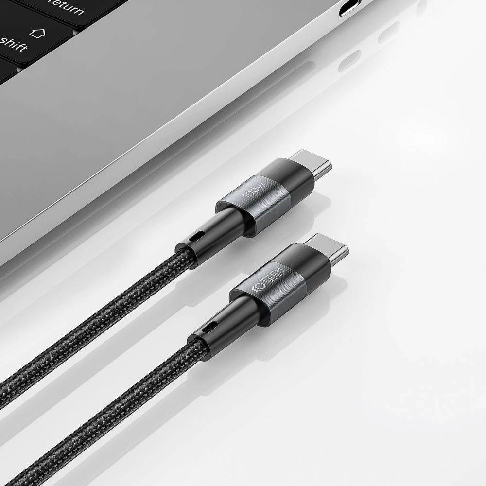 Hurtownia GSM - Kábel Tech-Protect Ultraboost USB-C, PD, 100W, 5A, 300cm Szürke - THP2447 - {ean13} - Hurt