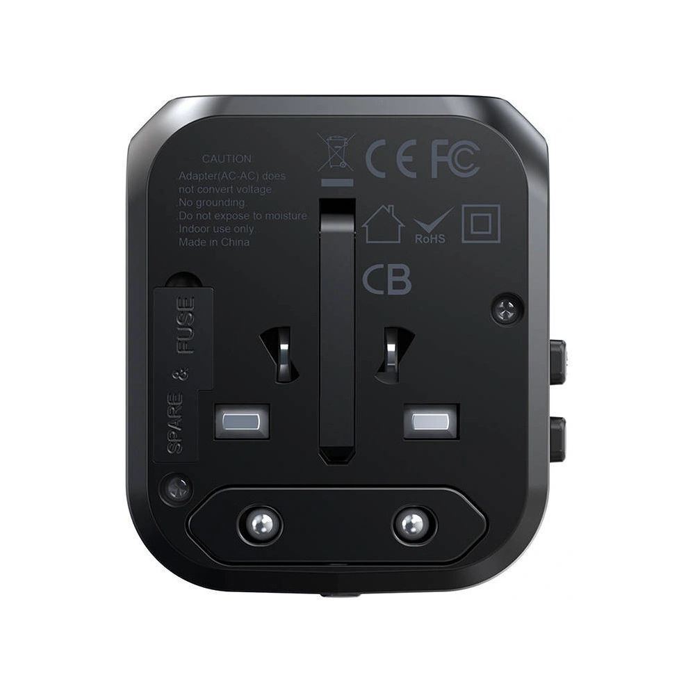 Wholesale Choetech PD5008 travel charger 3xUSB-A, 1xUSB-C, GaN, 30W, US/EU/UK/AU (black) - CHT192 - {ean13} - Hurt