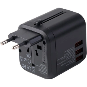 Hurtownia GSM - Reise-Netzteil Choetech PD5008 3xUSB-A, 1xUSB-C, GaN, 30W, US/EU/UK/AU (schwarz) - CHT192 - {ean13} - Hurt