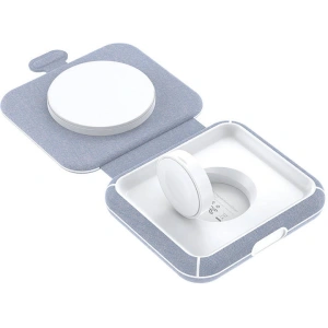 Hurtownia GSM - Kabelloses induktives Ladegerät Choetech T323 2w1, MagSafe, MFI (grau) - CHT193 - {ean13} - Hurt