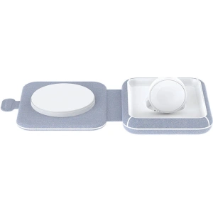 Hurtownia GSM - Kabelloses induktives Ladegerät Choetech T323 2w1, MagSafe, MFI (grau) - CHT193 - {ean13} - Hurt