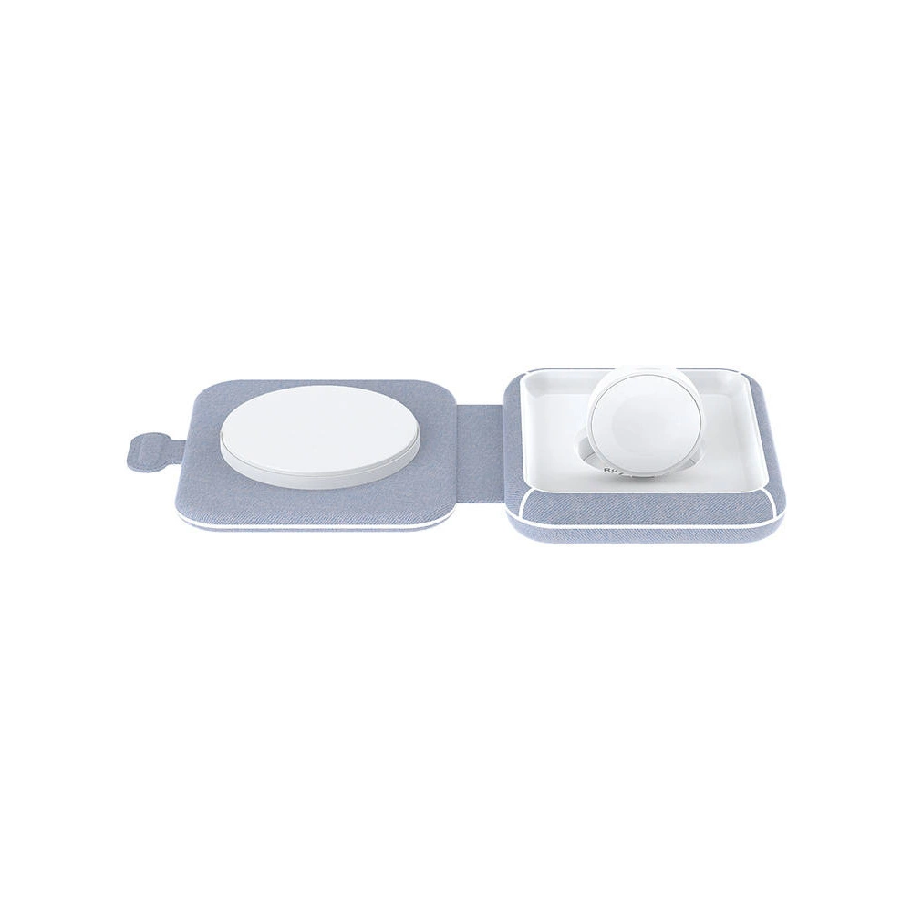 Hurtownia GSM - Bezdrátová indukční nabíječka Choetech T323 2w1, MagSafe, MFI (šedá) - CHT193 - {ean13} - Hurt