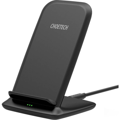 Choetech Distributor - 6971824974027 - CHT200 - Choetech T555-F 15W inductive charger with stand (black) - B2B homescreen