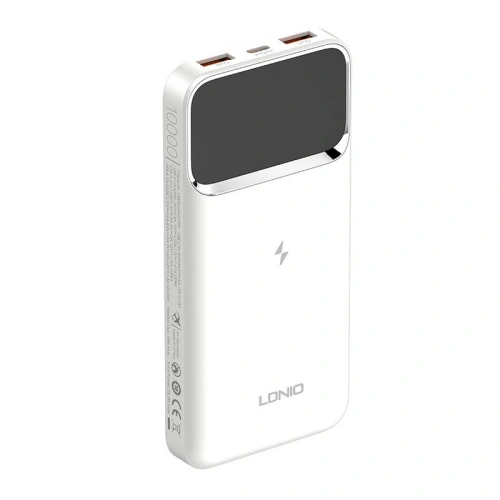 Powerbank LDNIO PQ11 2xUSB-A, USB-C, 15W, 10000mAh (biały)