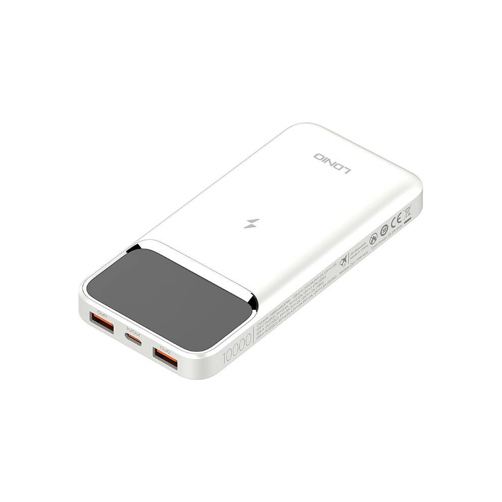 Hurtownia GSM - Powerbank LDNIO PQ11 2xUSB-A, USB-C, 15W, 10000mAh (bílý) - LDN472 - {ean13} - Hurt