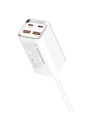 Hurtownia GSM - Ładowarka sieciowa LDNIO A4610C 2xUSB-A, 2xUSB-C, PD, QC4, PPS, AF, 65W (biała) - LDN473 - {ean13} - Hurt