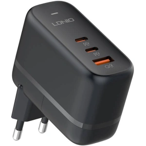 Hurtownia GSM - Síťová nabíječka LDNIO Q366 USB-A, 2xUSB-C, GaN, 65W černá - LDN474 - {ean13} - Hurt