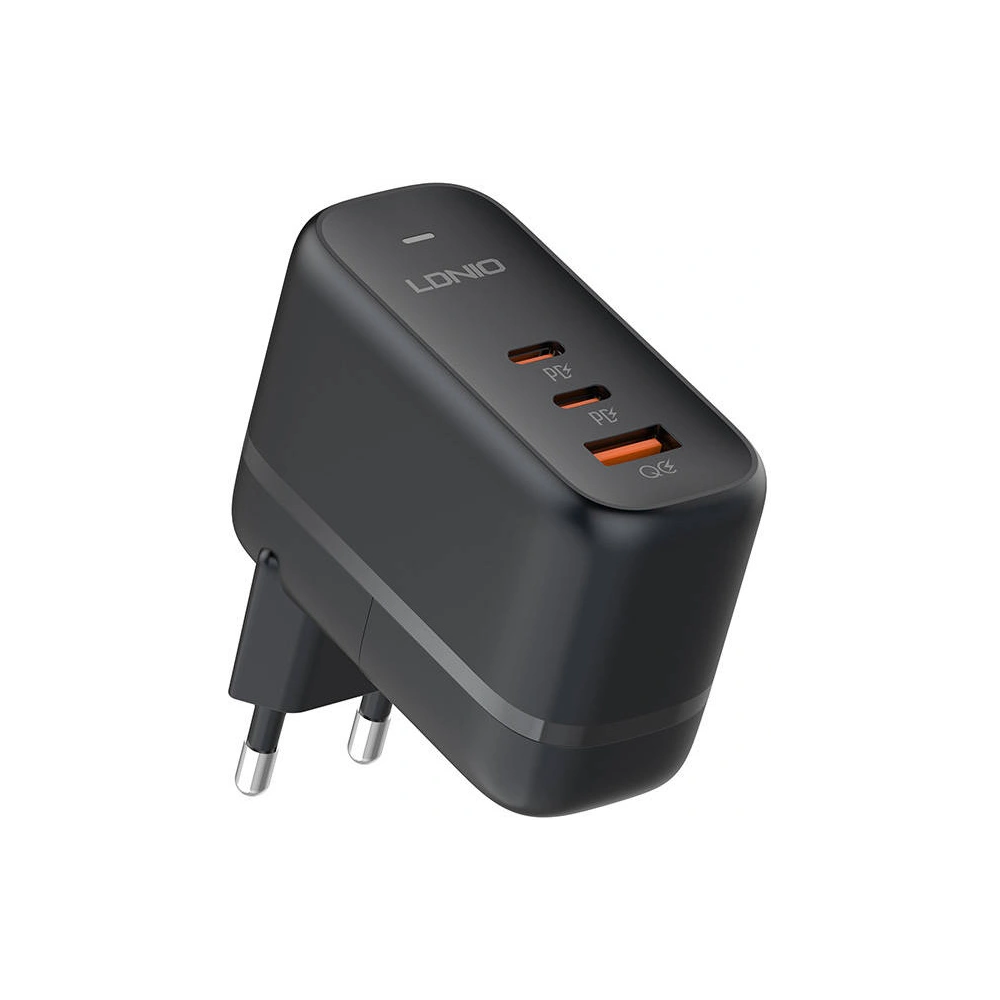 Wholesale LDNIO Q366 USB-A, 2xUSB-C, GaN, 65W network charger black - LDN474 - {ean13} - Hurt
