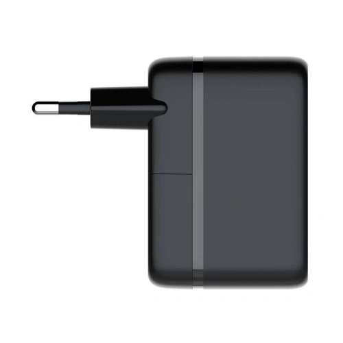Ładowarka sieciowa LDNIO Q366 USB-A, 2xUSB-C, GaN, 65W czarna