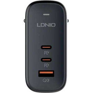 Hurtownia GSM - Síťová nabíječka LDNIO Q366 USB-A, 2xUSB-C, GaN, 65W černá - LDN474 - {ean13} - Hurt