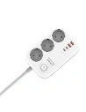 Hurtownia GSM - Feszültségelosztó LDNIO SE3436 3x EU dugó, 2xUSB-A, 2xUSB-C, GaN, 65W fehér - LDN475 - {ean13} - Hurt