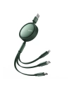 Wholesale Mcdodo CA-7251 3-in-1 USB-A / Lightning, USB-C, microUSB coiled cable 1.2m green - MDD149 - {ean13} - Hurt