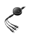 Hurtownia GSM - Kabel svinovací USB Mcdodo CA-7250 3w1 USB-A / Lightning, USB-C, microUSB 1,2m černý - MDD150 - {ean13} - Hurt