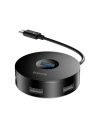 Wholesale Hub 4in1 USB-C to USB 3.0 + 3x USB 2.0 Baseus 15cm Black - BSU483BLK - {ean13} - Hurt