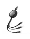 Hurtownia GSM - Kabel svinovací USB Mcdodo CA-7250 3w1 USB-A / Lightning, USB-C, microUSB 1,2m černý - MDD150 - {ean13} - Hurt