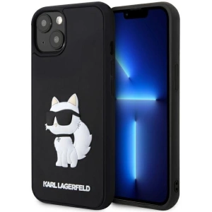 Hurtownia GSM - Etui Karl Lagerfeld KLHCP14M3DRKHNK Apple iPhone 14 Plus / 15 Plus hardcase Rubber Choupette 3D negru/black - KLD1825 - {ean13} - Hurt