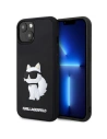 Etui Karl Lagerfeld KLHCP14M3DRKHNK Apple iPhone 14 Plus / 15 Plus hardcase Rubber Choupette 3D černý/black