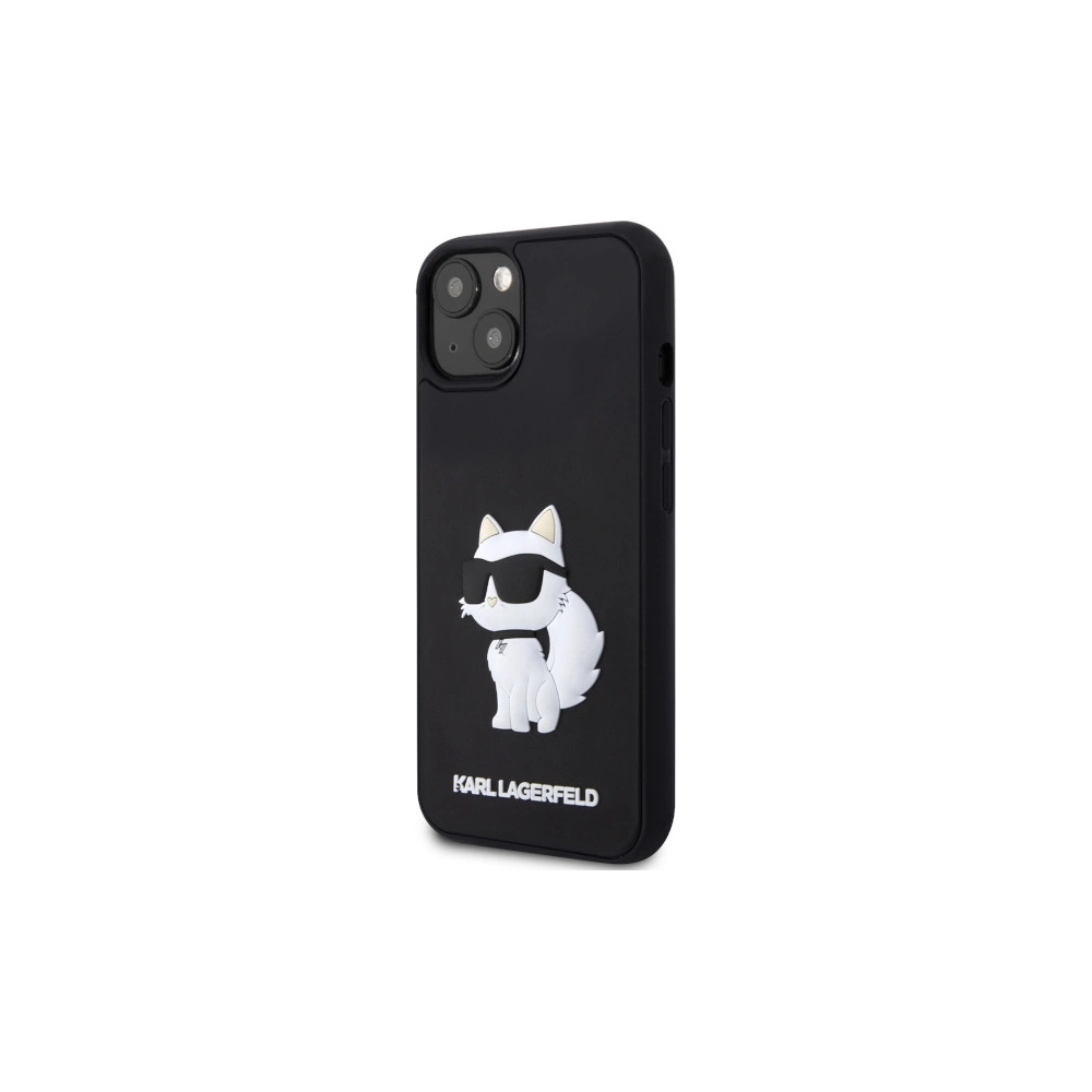 Hurtownia GSM - Etui Karl Lagerfeld KLHCP14M3DRKHNK Apple iPhone 14 Plus / 15 Plus hardcase Rubber Choupette 3D negru/black - KLD1825 - {ean13} - Hurt
