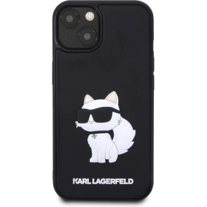 Hurtownia GSM - Etui Karl Lagerfeld KLHCP14M3DRKHNK Apple iPhone 14 Plus / 15 Plus hardcase Rubber Choupette 3D černý/black - KLD1825 - {ean13} - Hurt